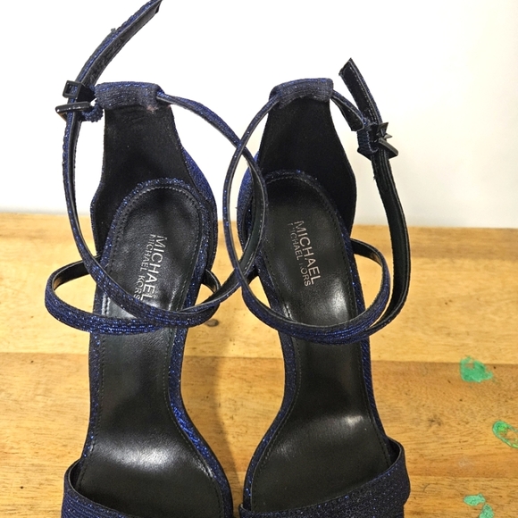 Michael Kors Antonia Sandal Glitter Lurex Size 7.5 - Picture 14 of 16